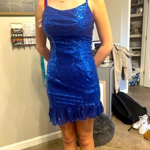 Sequin short semi-formal dress